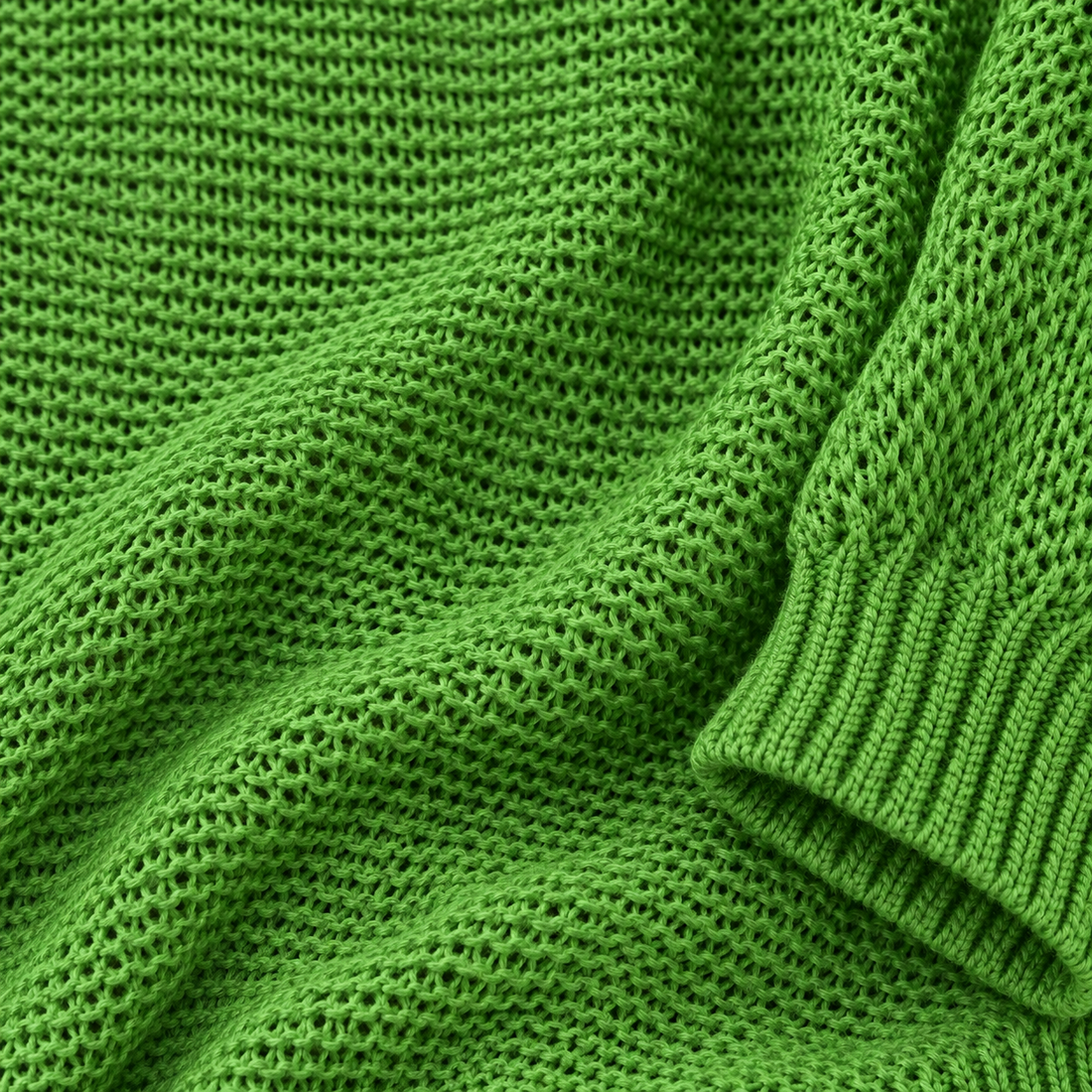 Glatstrikket sweater til dame