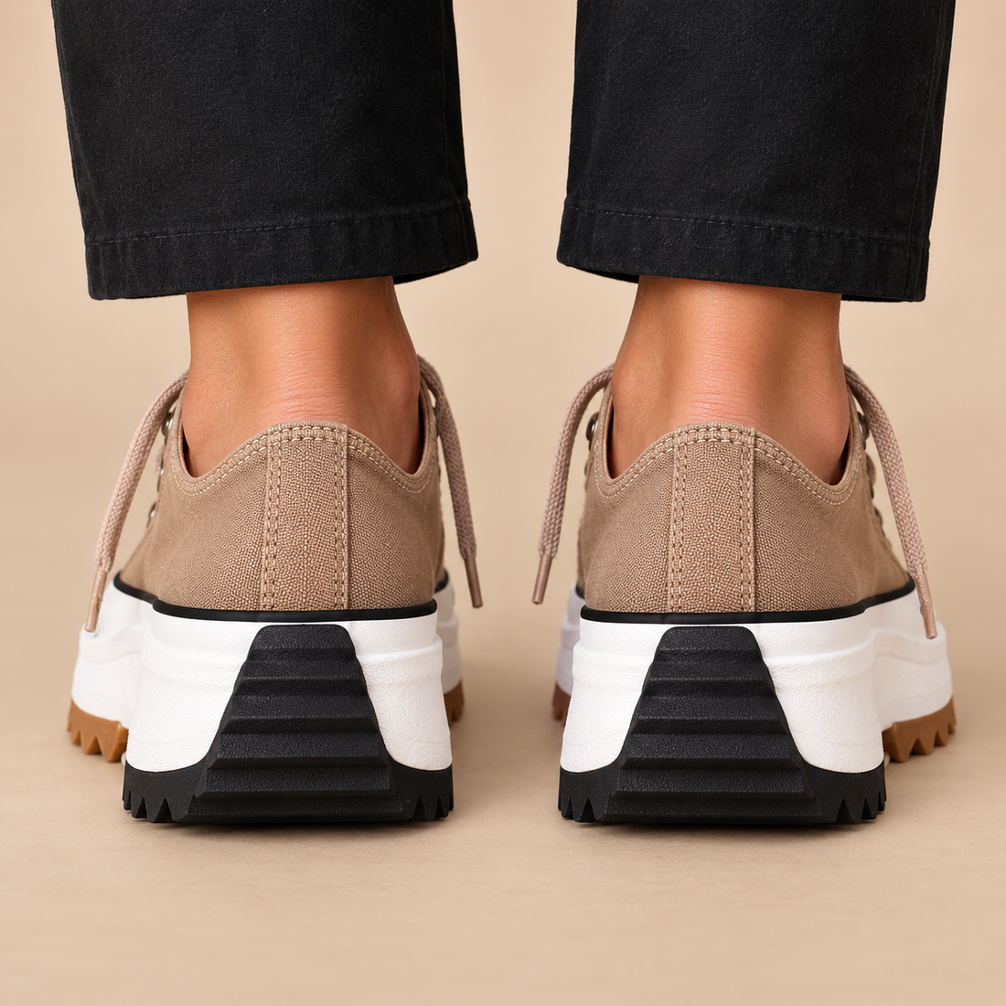 Sneakers til dame med svangstøtte