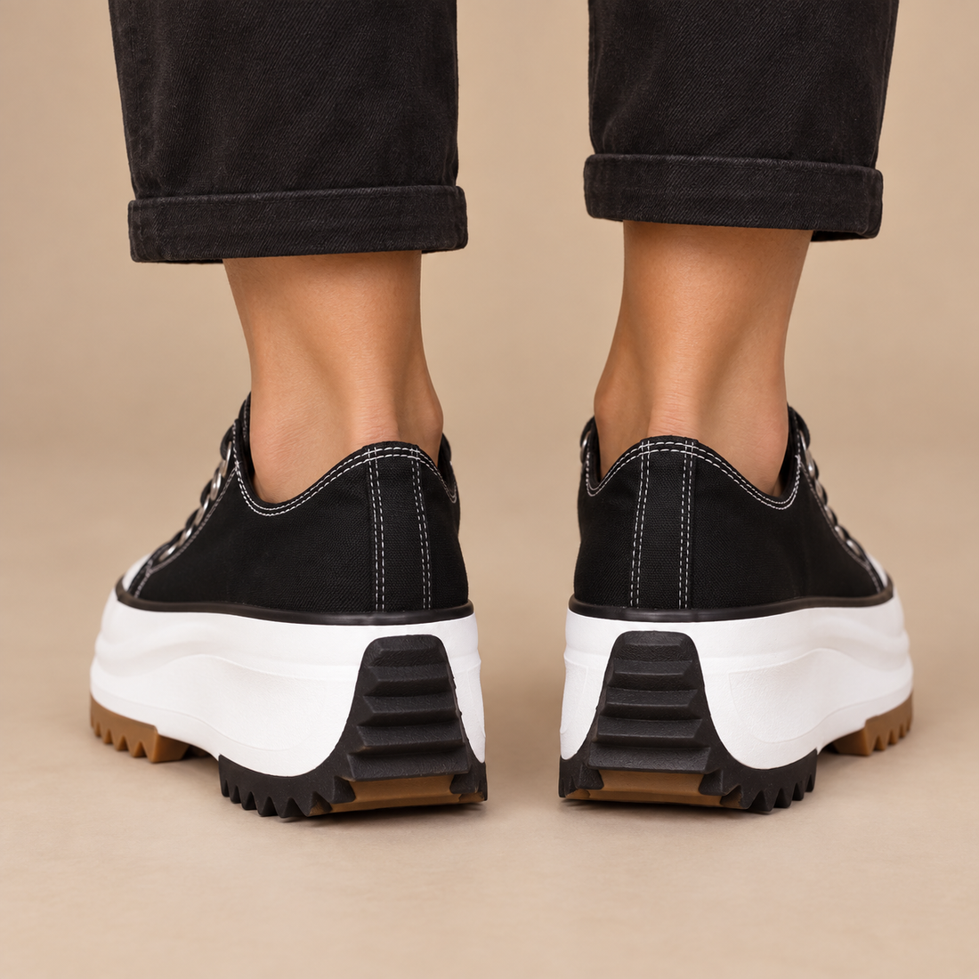 Sneakers til dame med svangstøtte