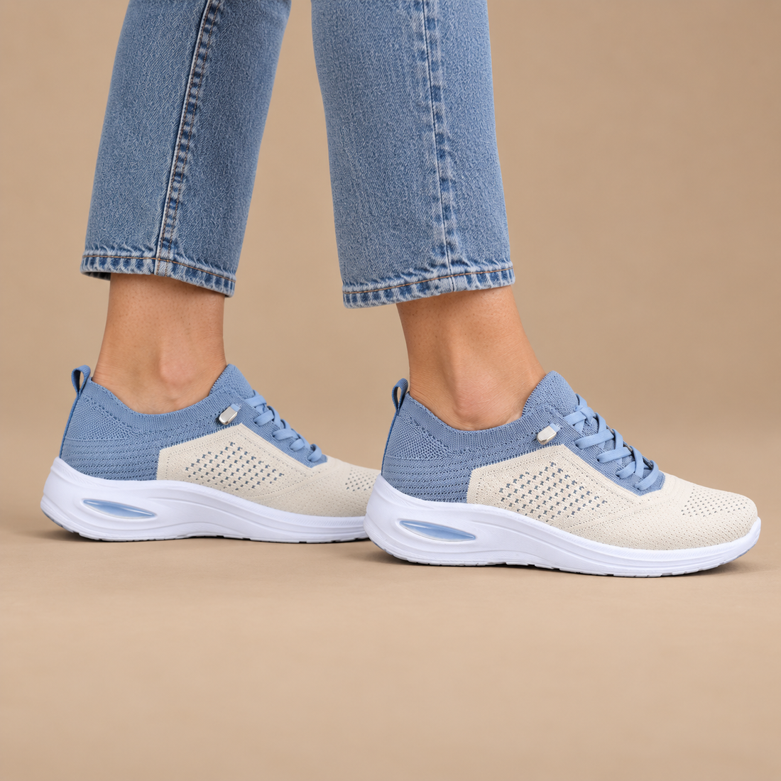 Ortopædiske sneakers til dame med bred forfod