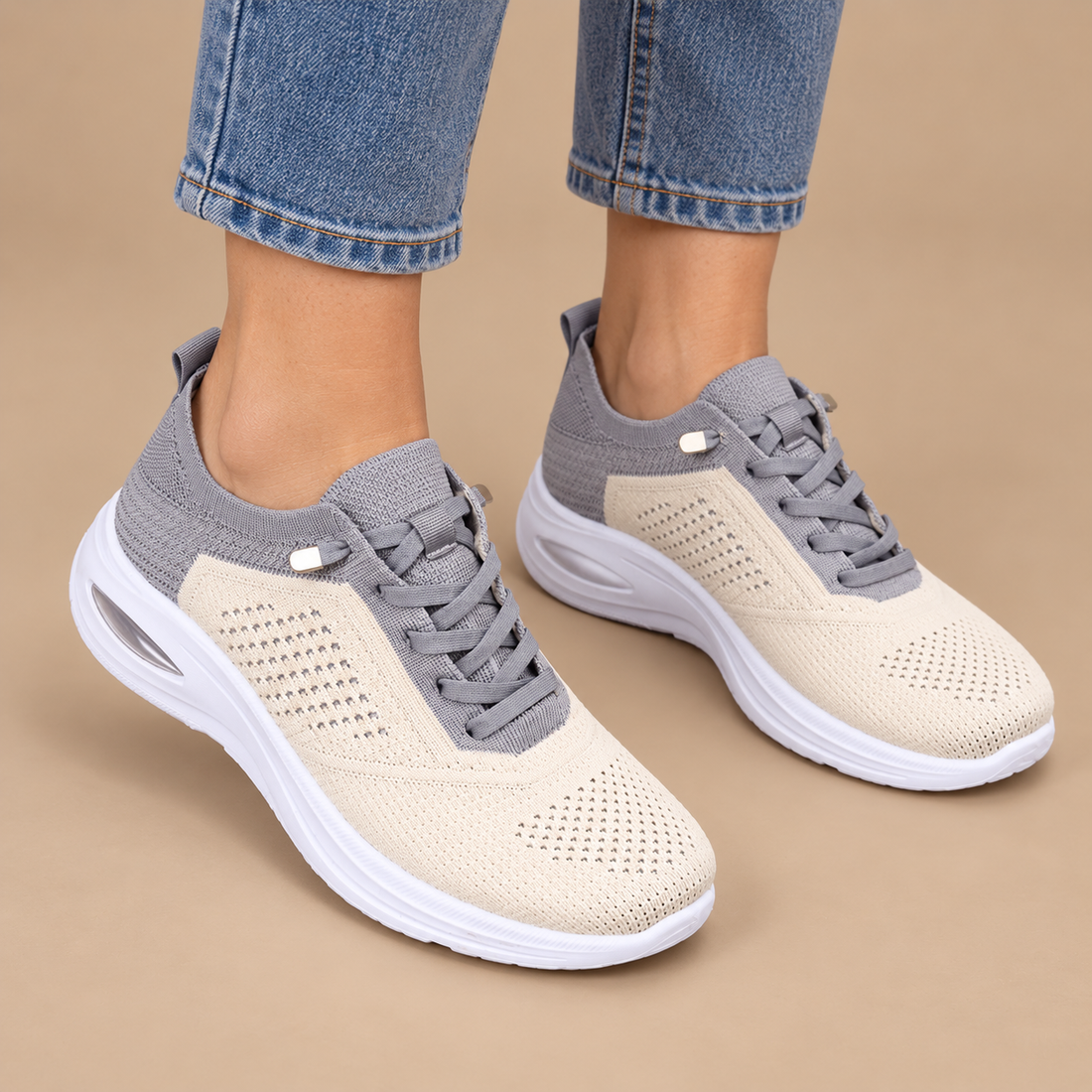 Ortopædiske sneakers til dame med bred forfod