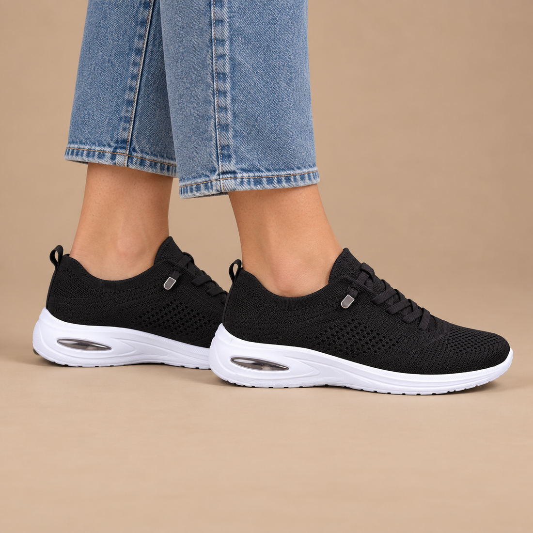 Ortopædiske sneakers til dame med bred forfod