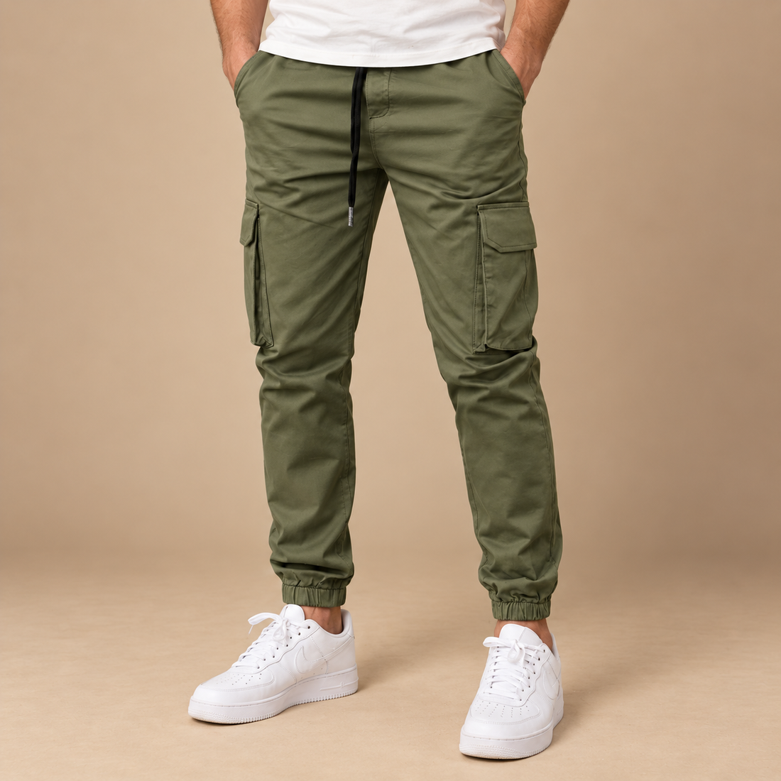 Slim fit joggingbukser til herre