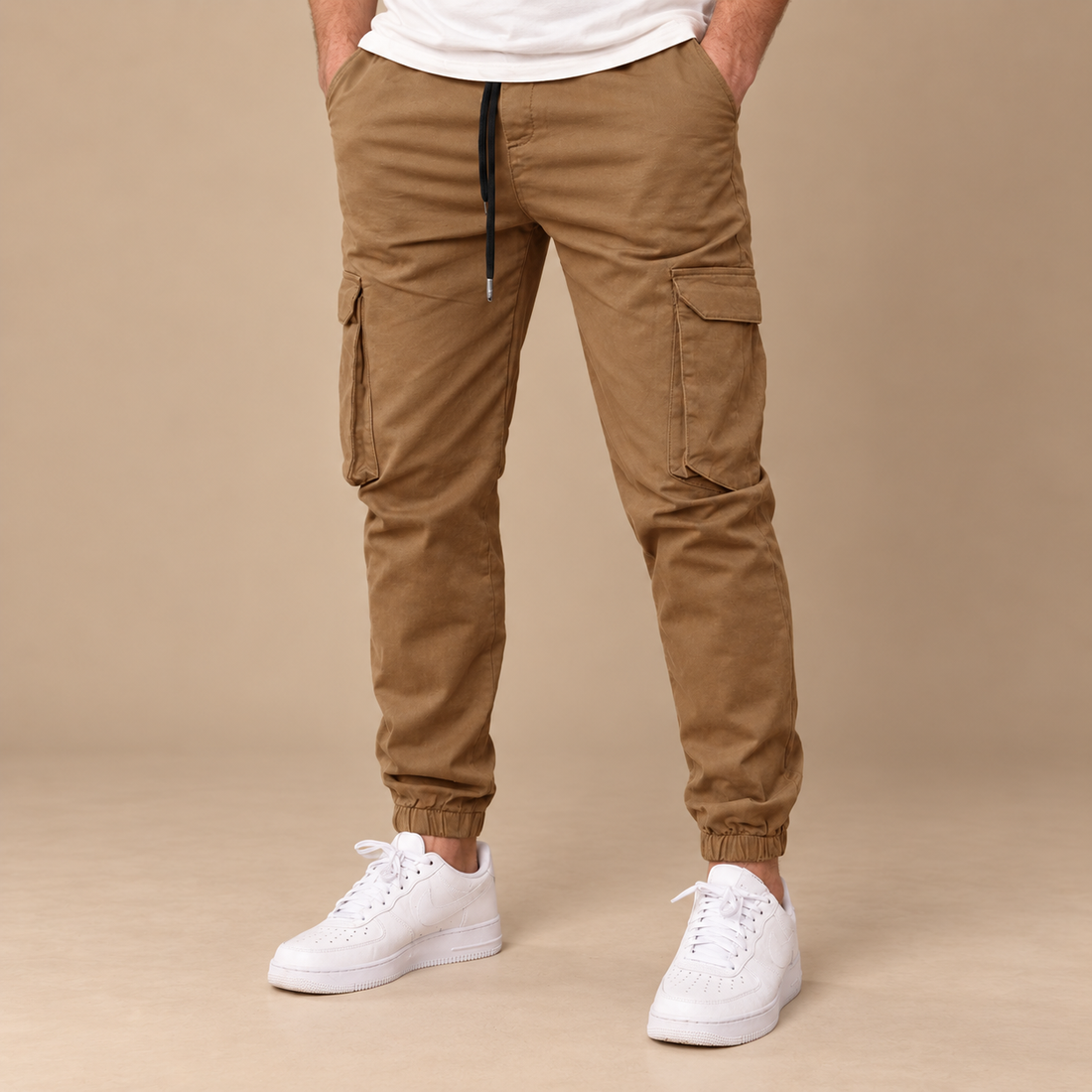 Slim fit joggingbukser til herre