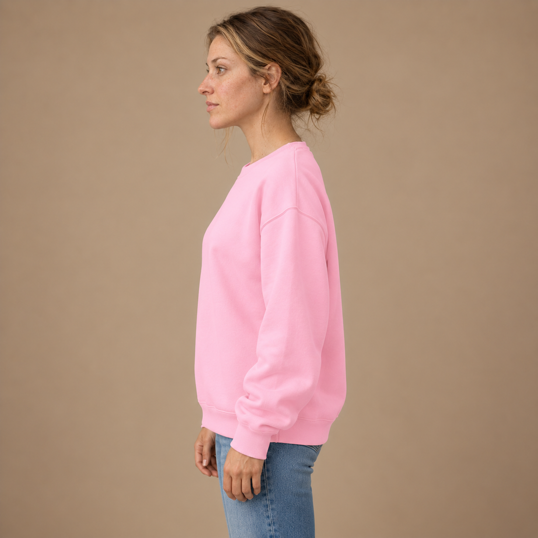 Sweatshirt til dame med løs pasform