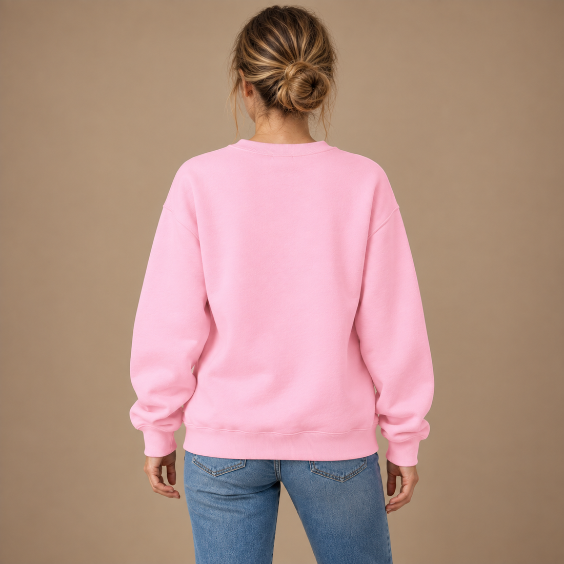 Sweatshirt til dame med løs pasform