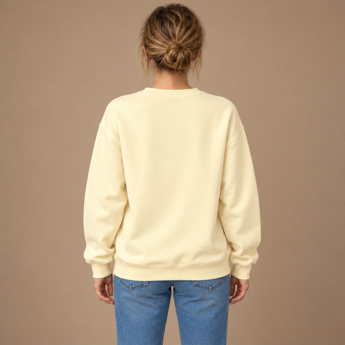 Sweatshirt til dame med løs pasform