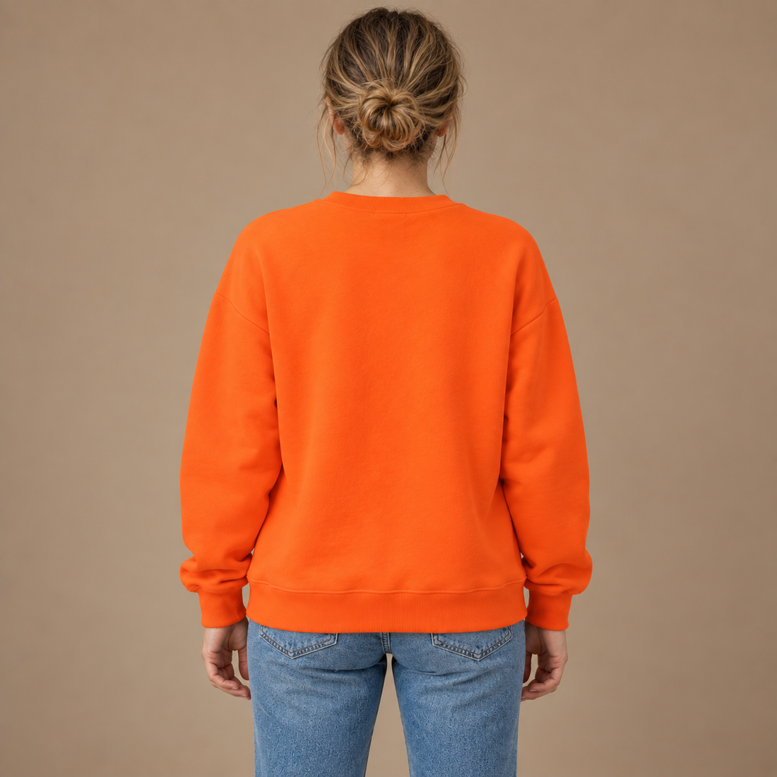 Sweatshirt til dame med løs pasform