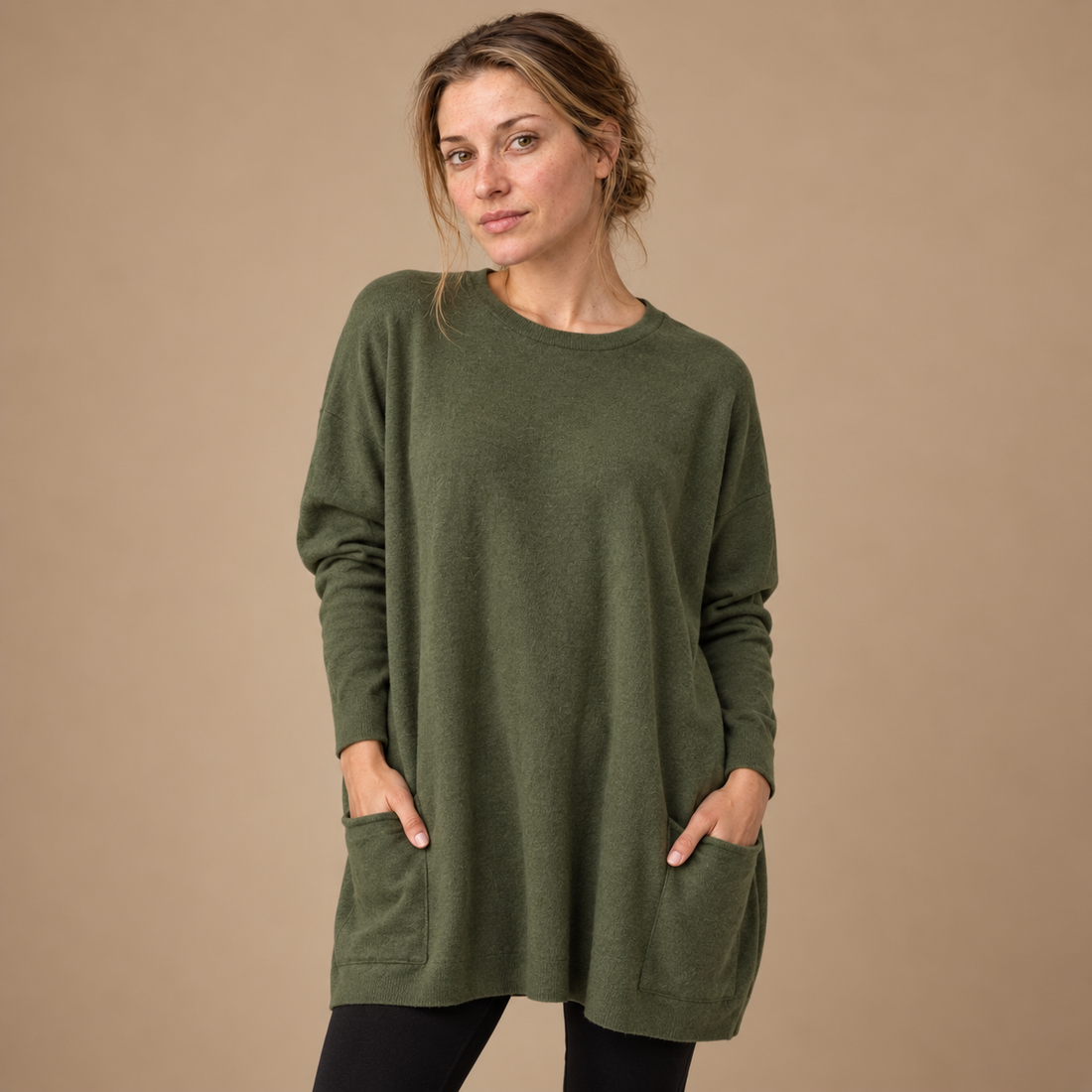 Oversized top til dame