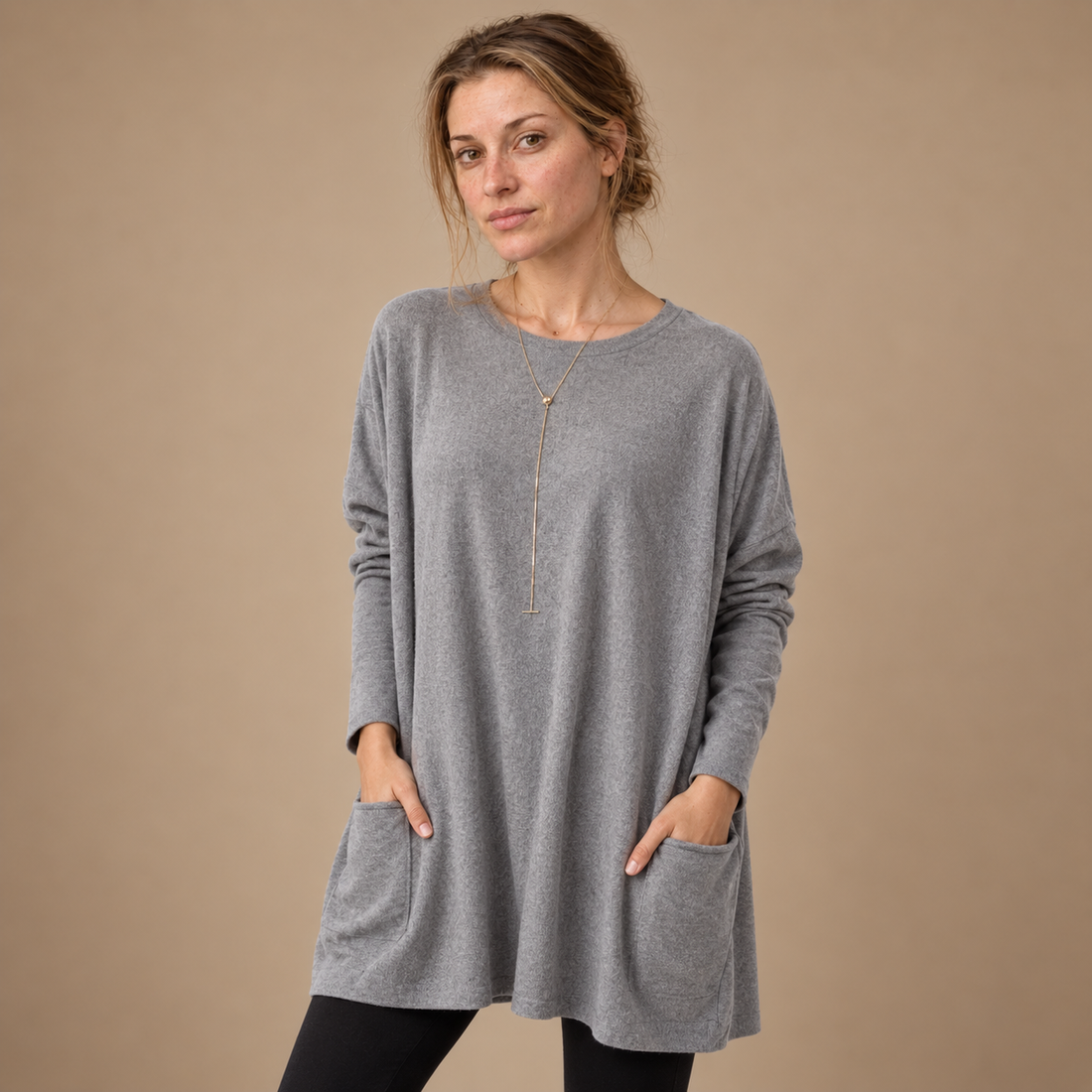 Oversized top til dame