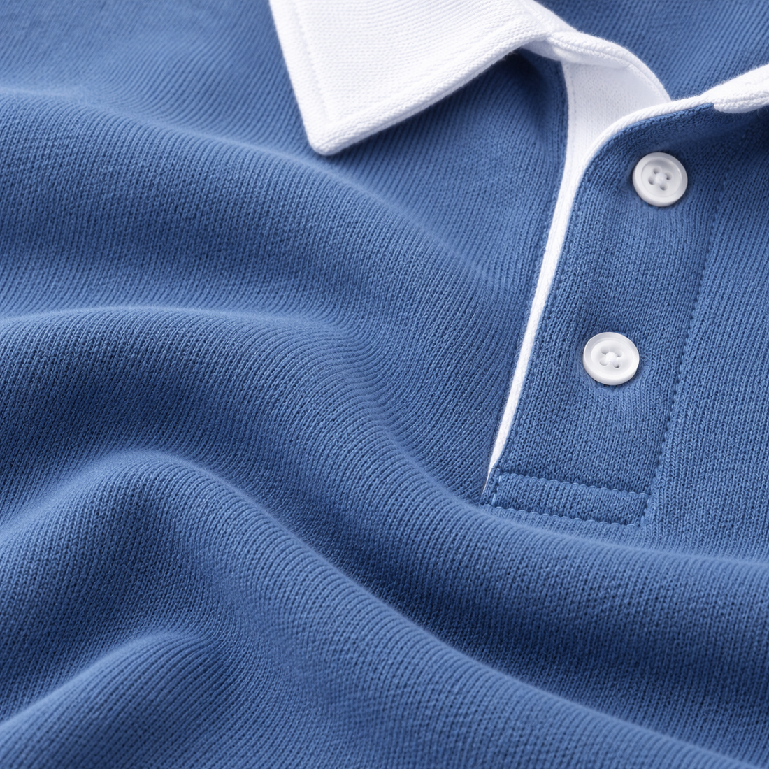 Herresweater med krave og slank pasform