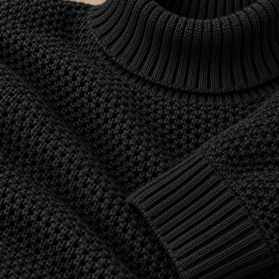 Strikket damesweater i slim fit