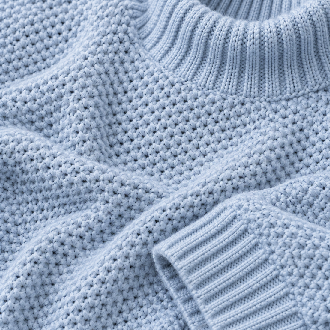 Strikket damesweater i slim fit