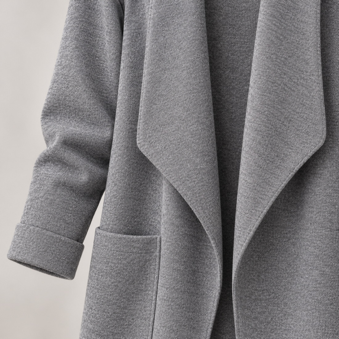 Lang cardigan til dame