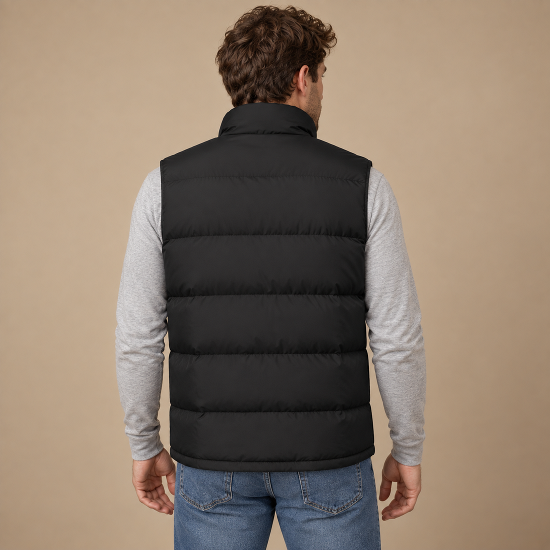 Vintervest til herre med smal pasform