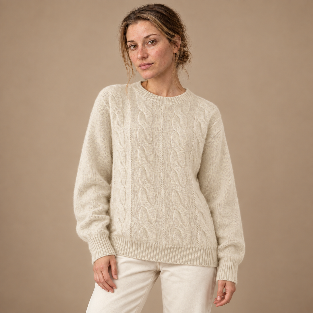Vintersweater til dame i slim fit