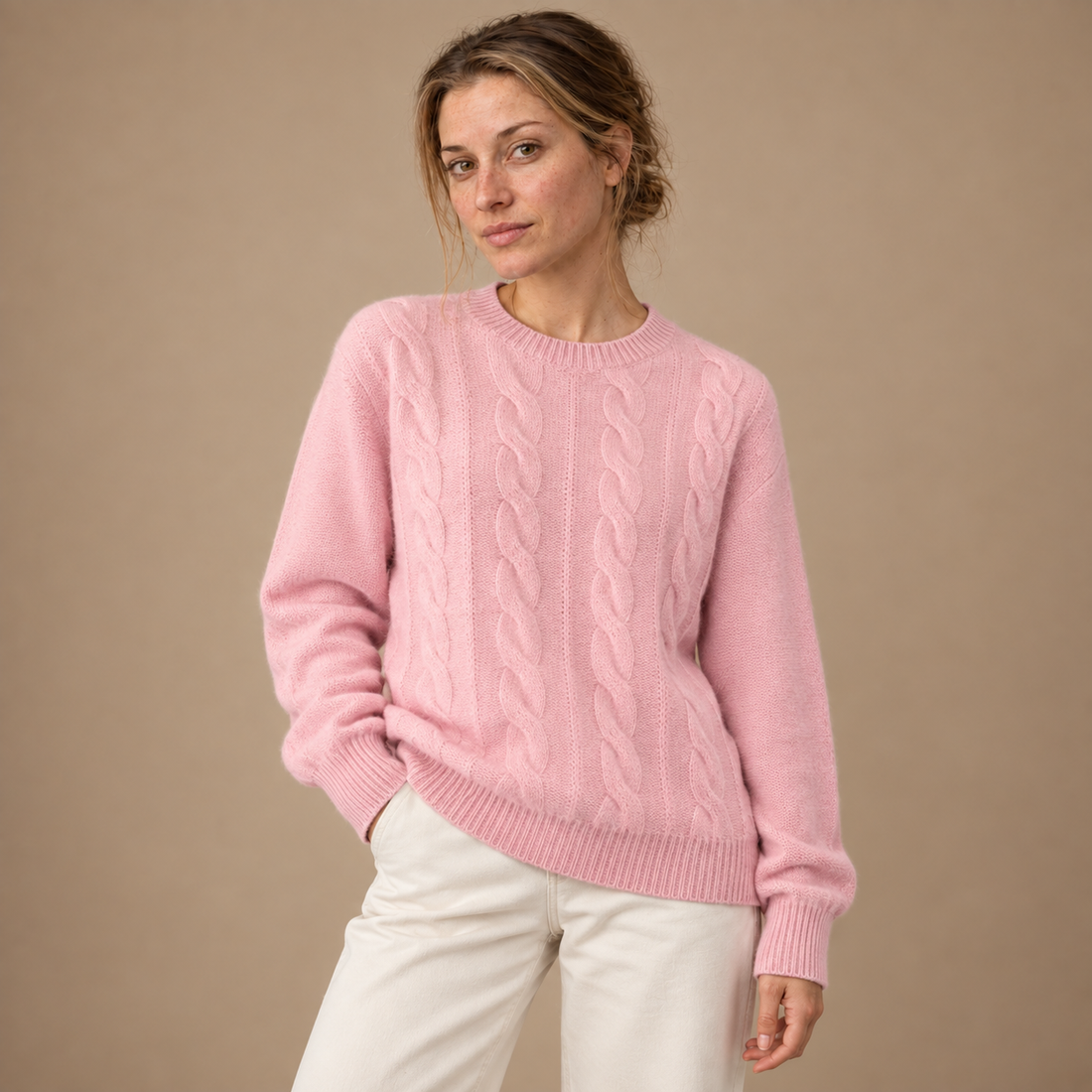 Vintersweater til dame i slim fit