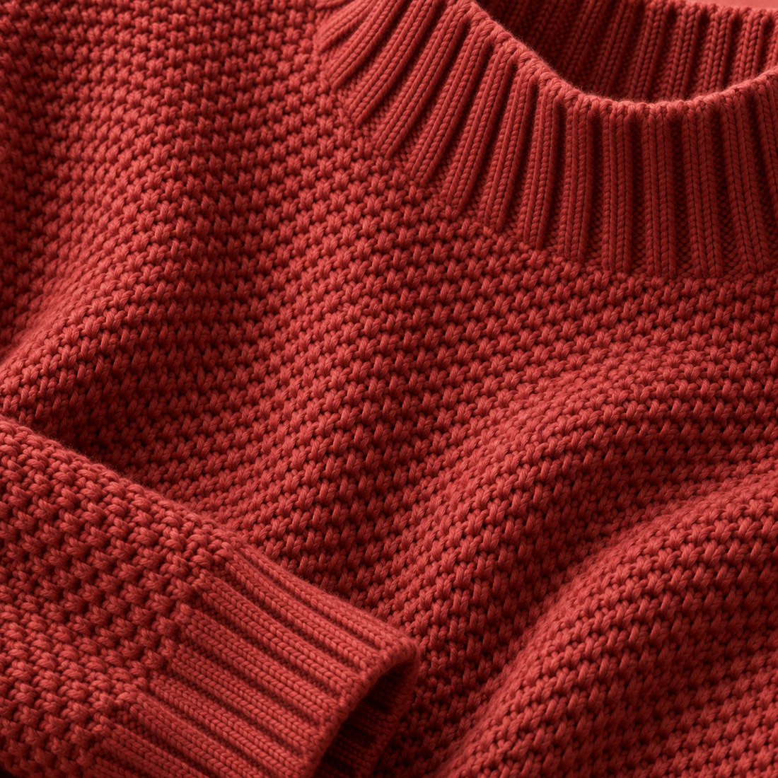 Strikket damesweater, one size