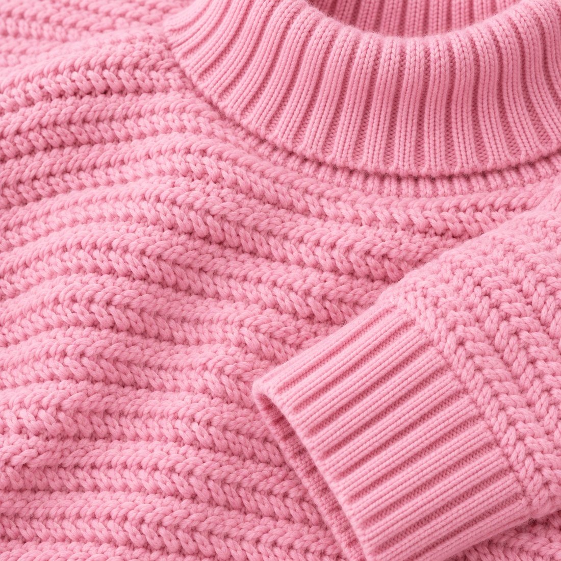 Varm rullekravesweater til dame