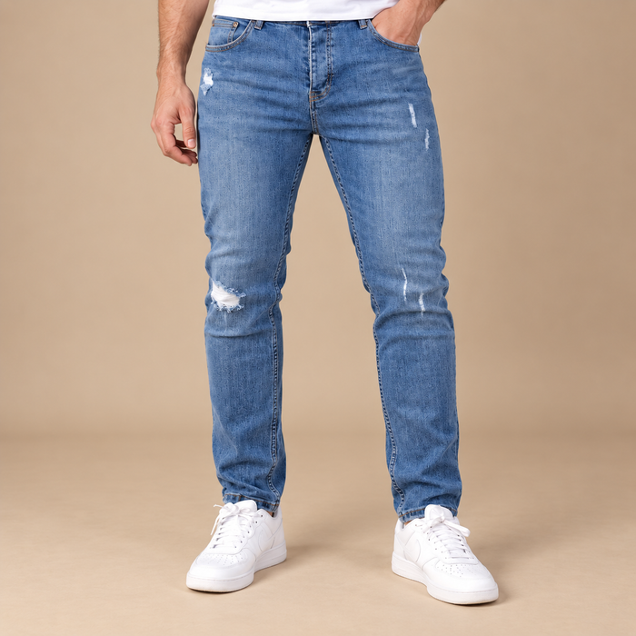 Herrejeans i comfort fit