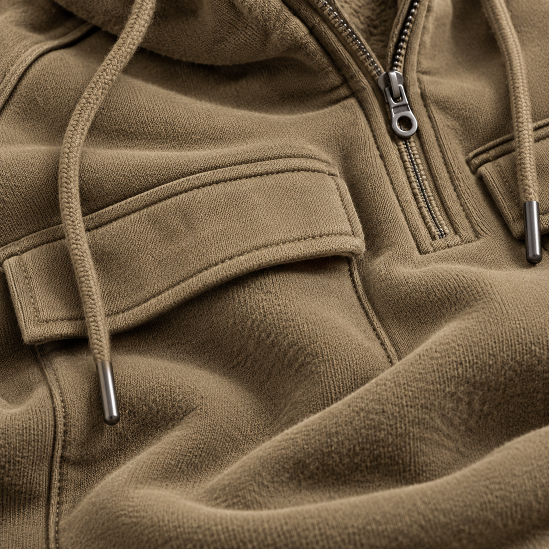 Strikket herresweater med slank pasform