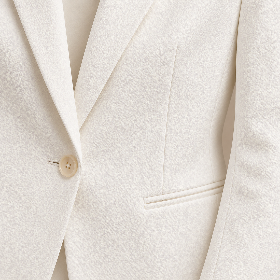 Taljeret blazer til dame med én knap