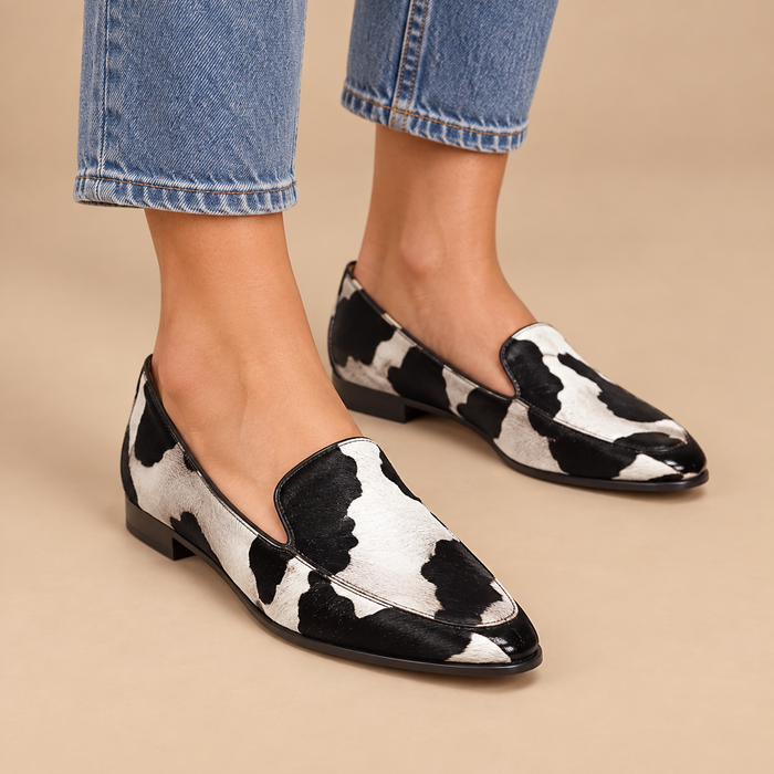 Sorte slip-on sko til dame