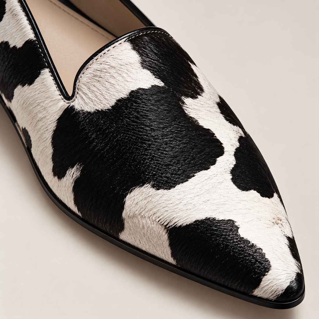 Sorte slip-on sko til dame