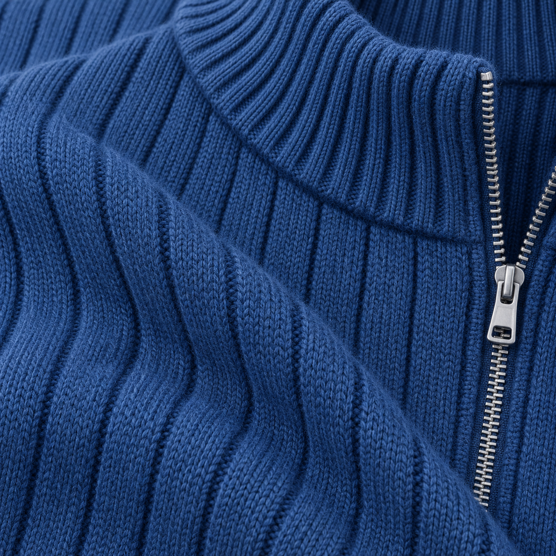 Herrecardigan i ribstrik