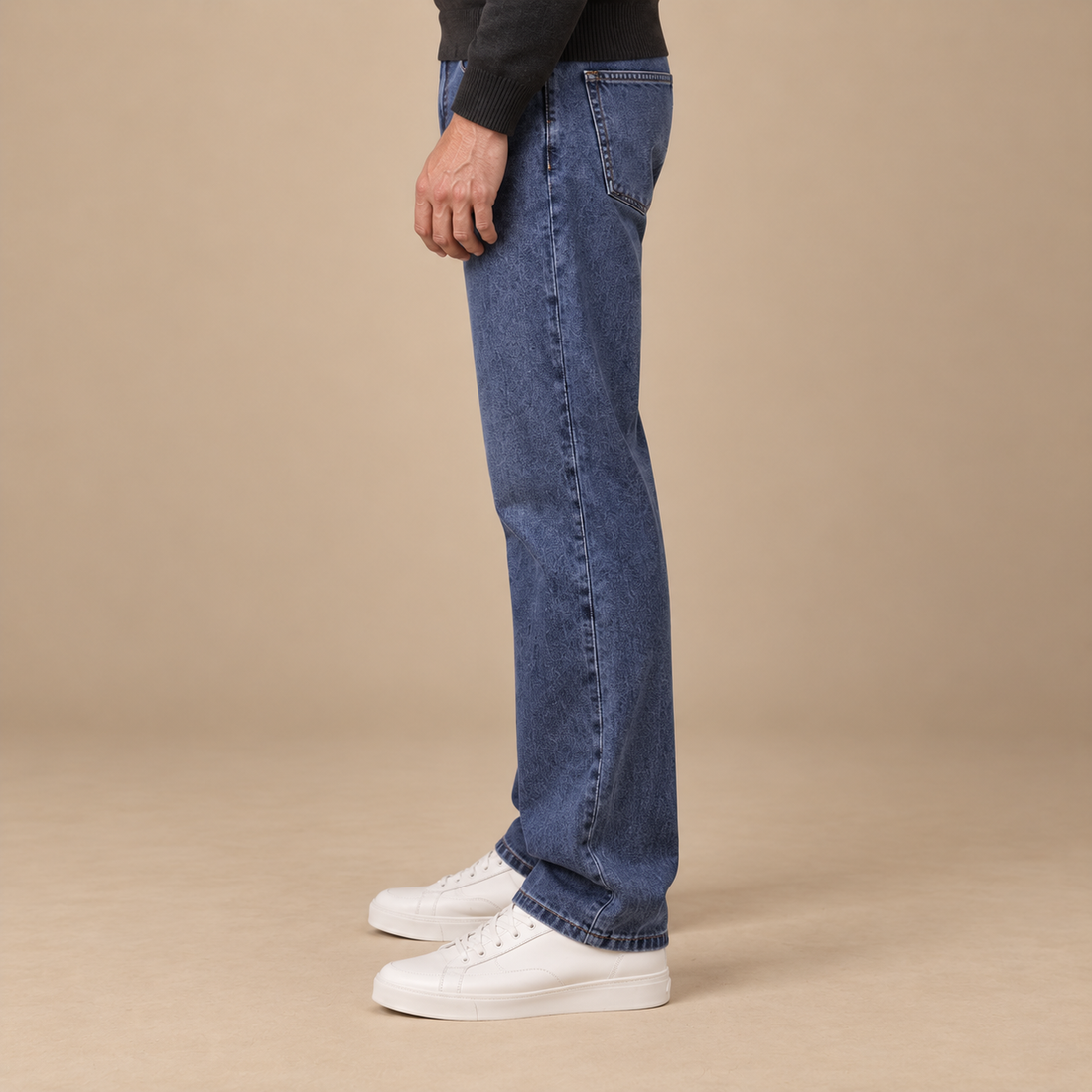Herrejeans med lige ben