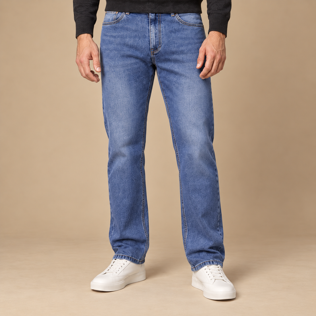 Herrejeans med lige ben