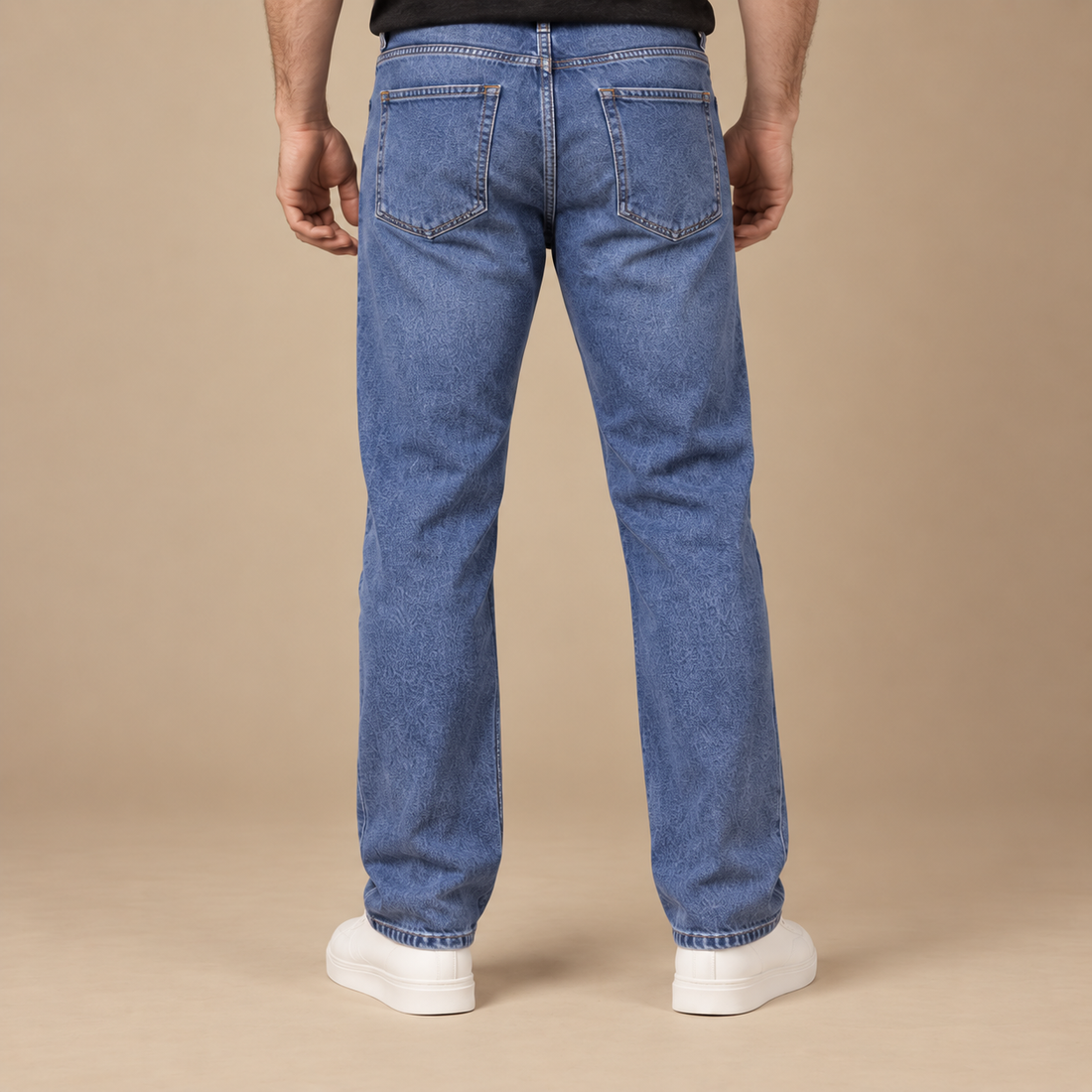 Herrejeans med lige ben