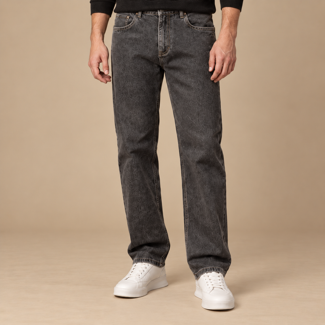 Herrejeans med lige ben