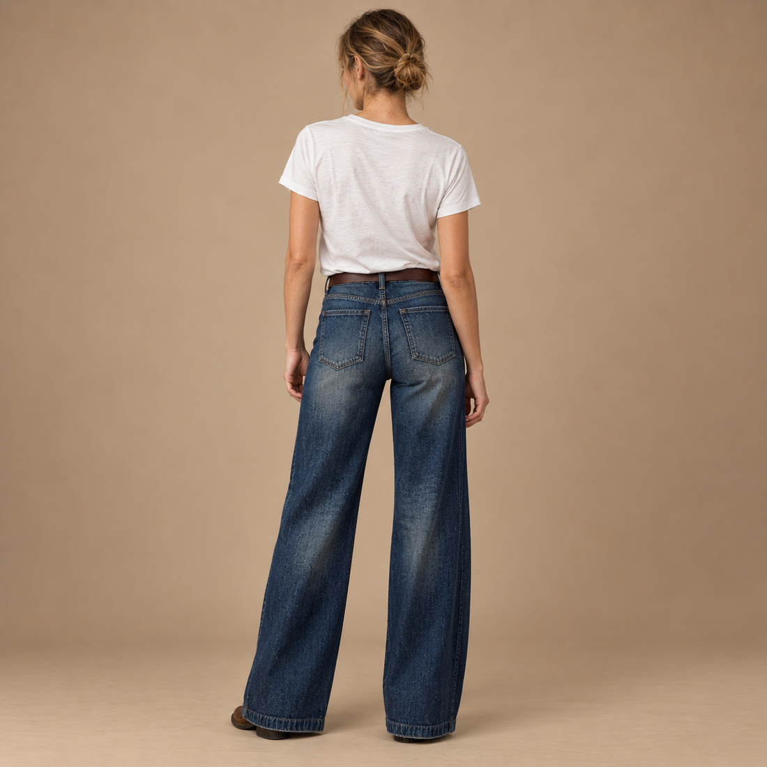 Damejeans med vide ben
