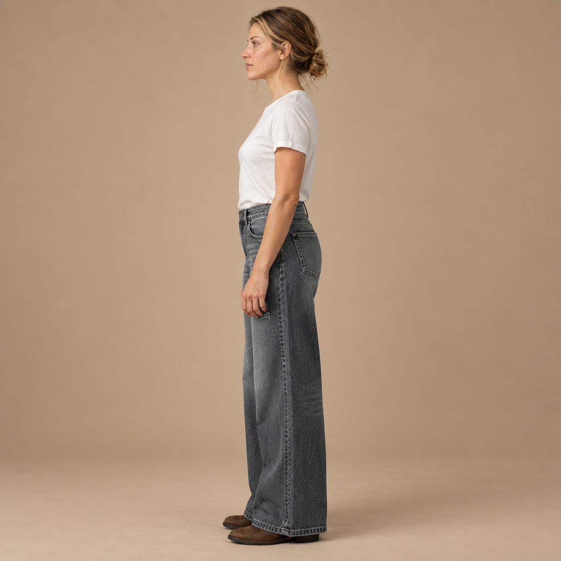 Damejeans med vide ben