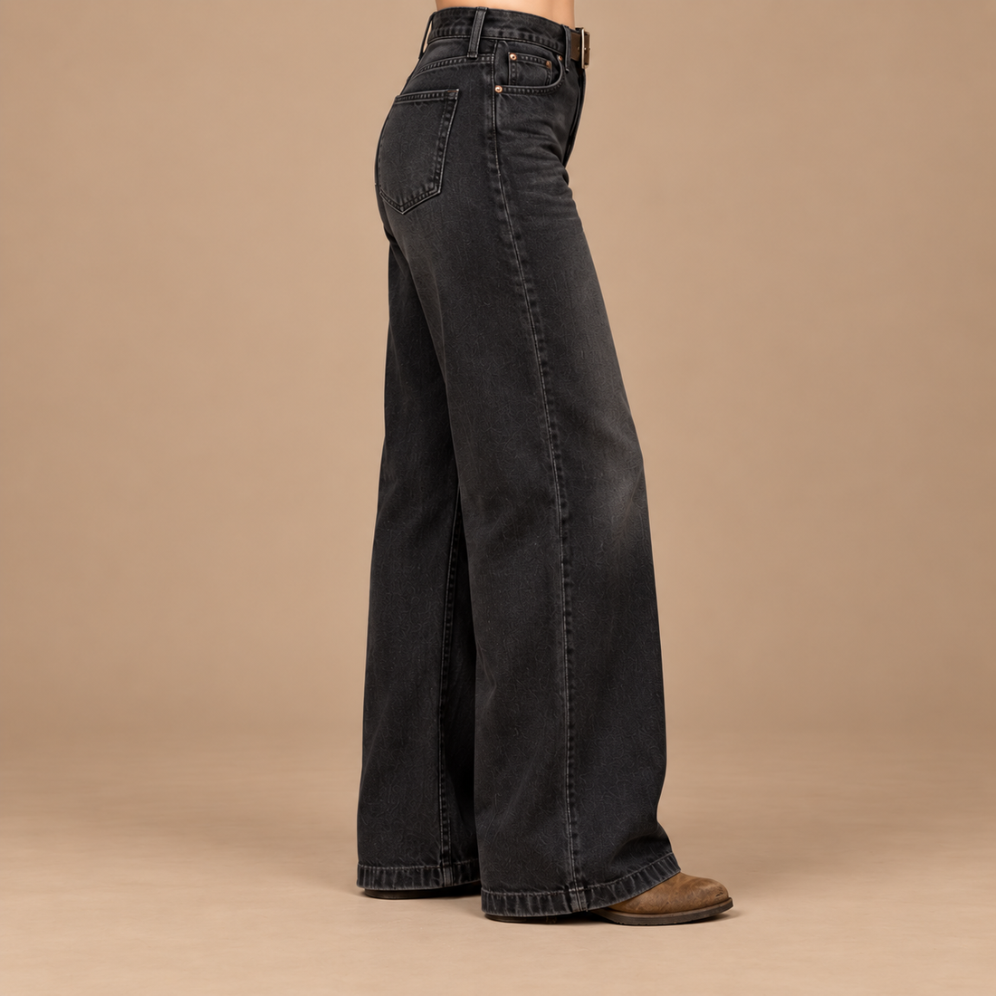 Damejeans med vide ben