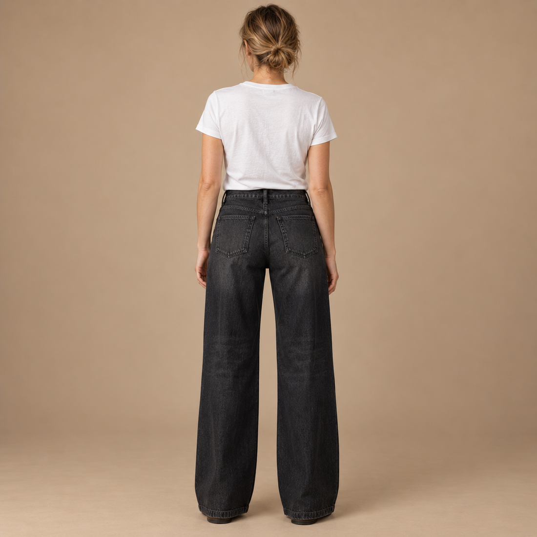 Damejeans med vide ben