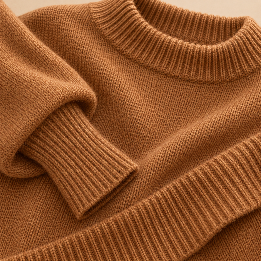 Oversized sweater til dame med asymmetrisk kant