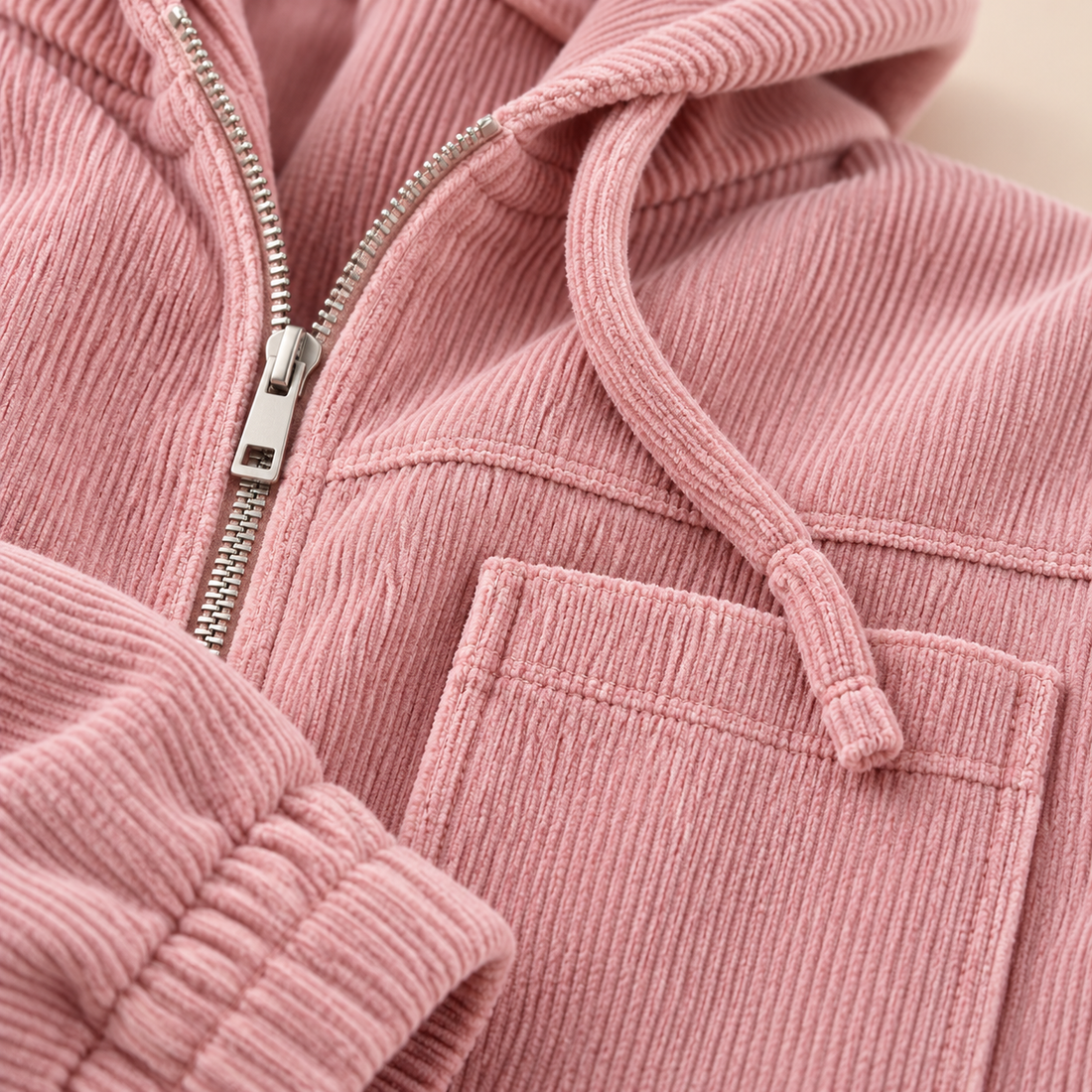 Hoodie til dame med bredt snit