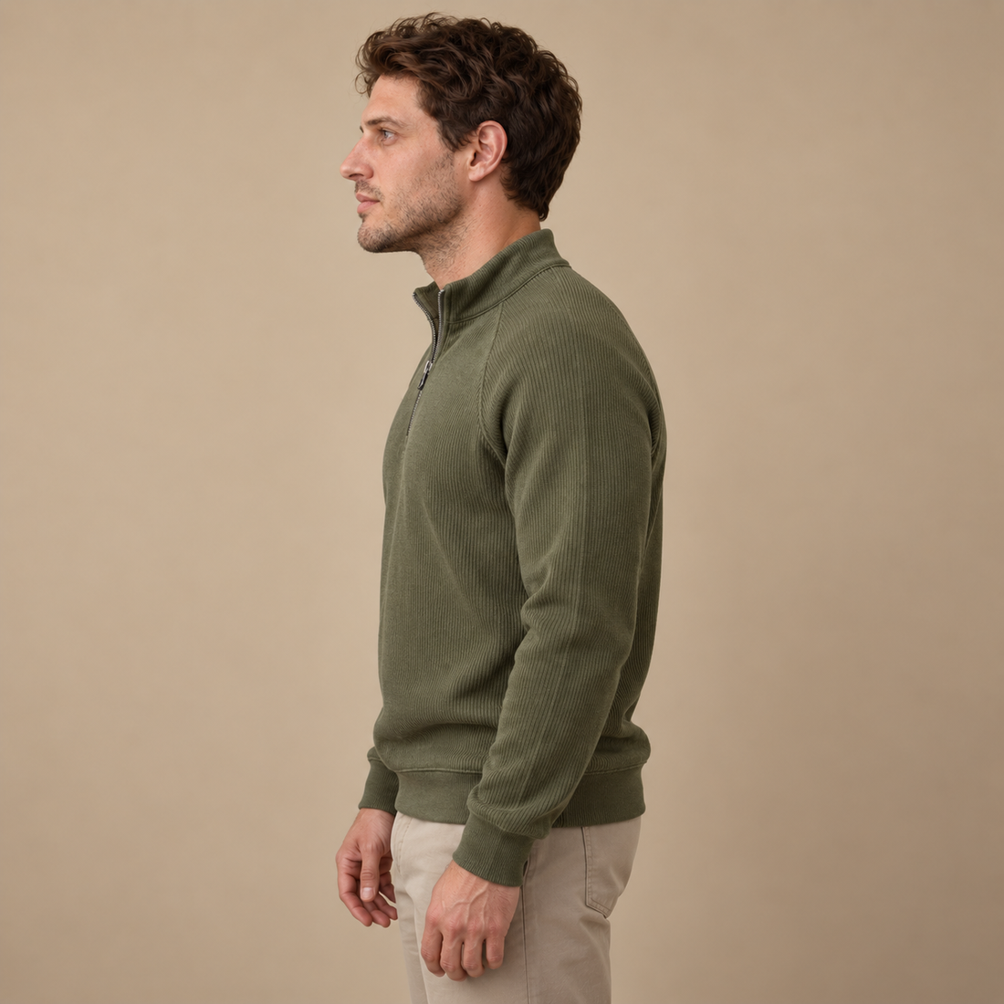 Termosweater til herre med slank pasform