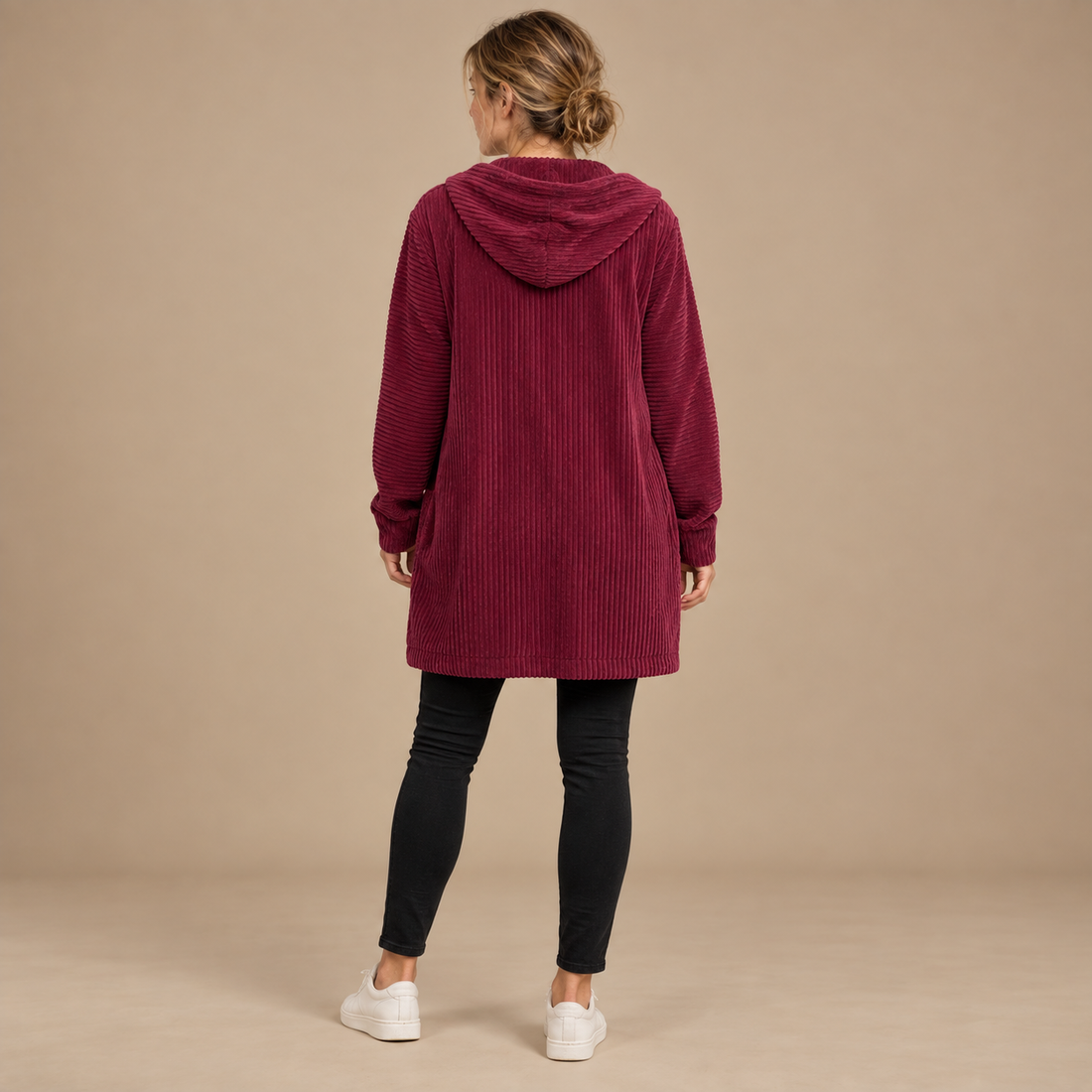 Lang tynd cardigan til dame