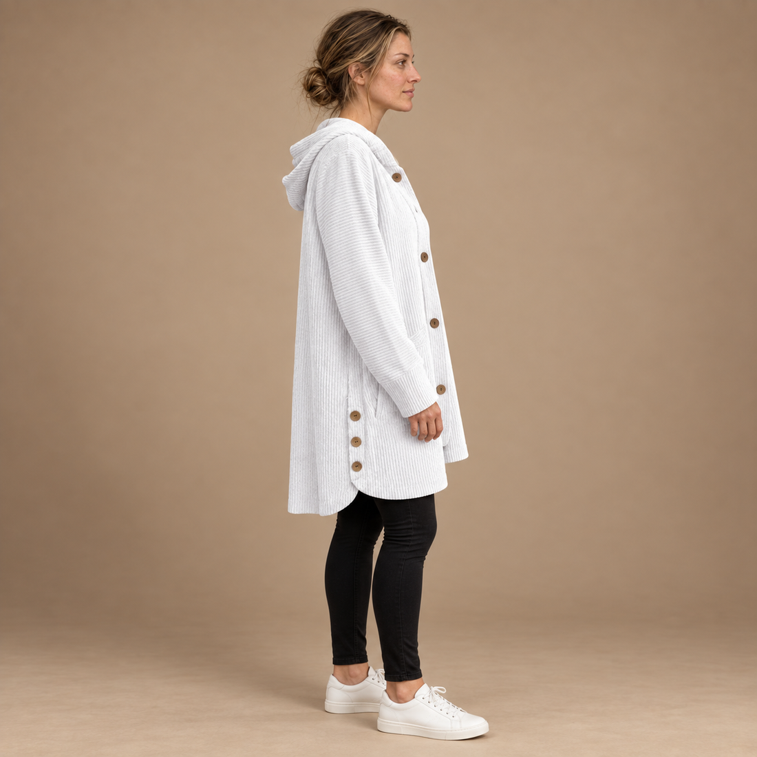 Lang tynd cardigan til dame