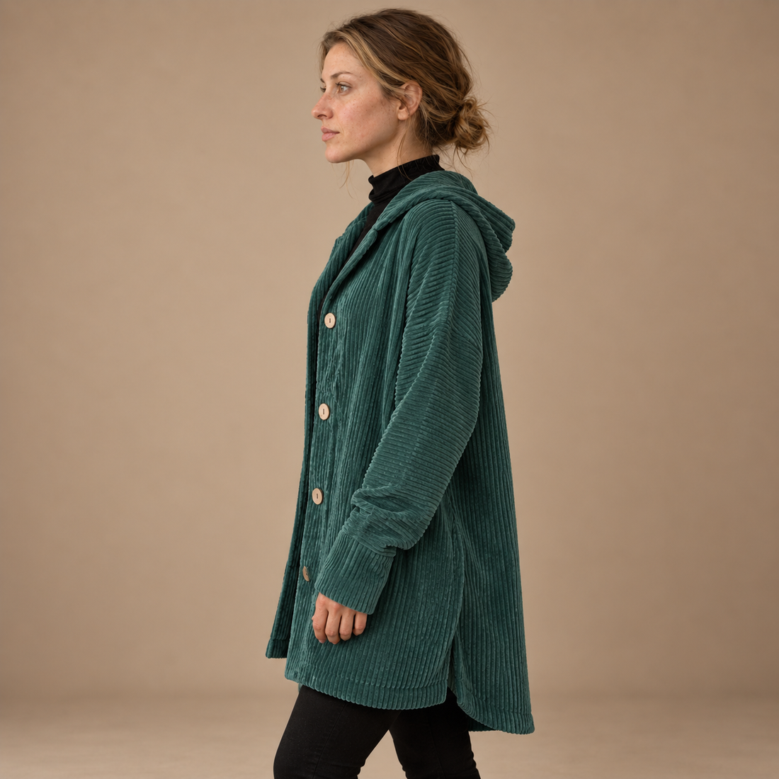 Lang tynd cardigan til dame