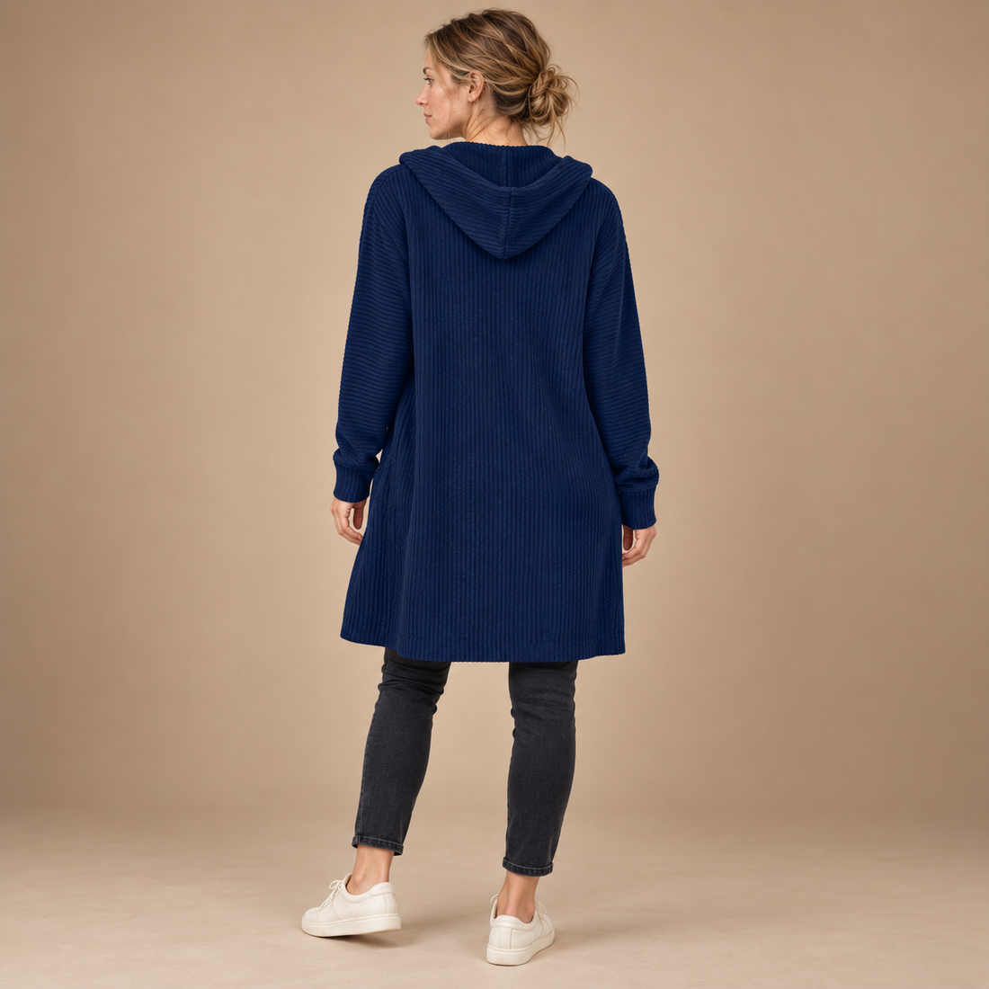 Lang tynd cardigan til dame