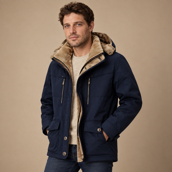 Outdoorjakke til herre med ventilation