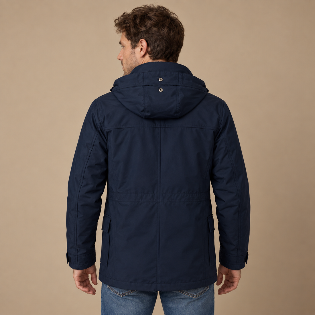 Outdoorjakke til herre med ventilation