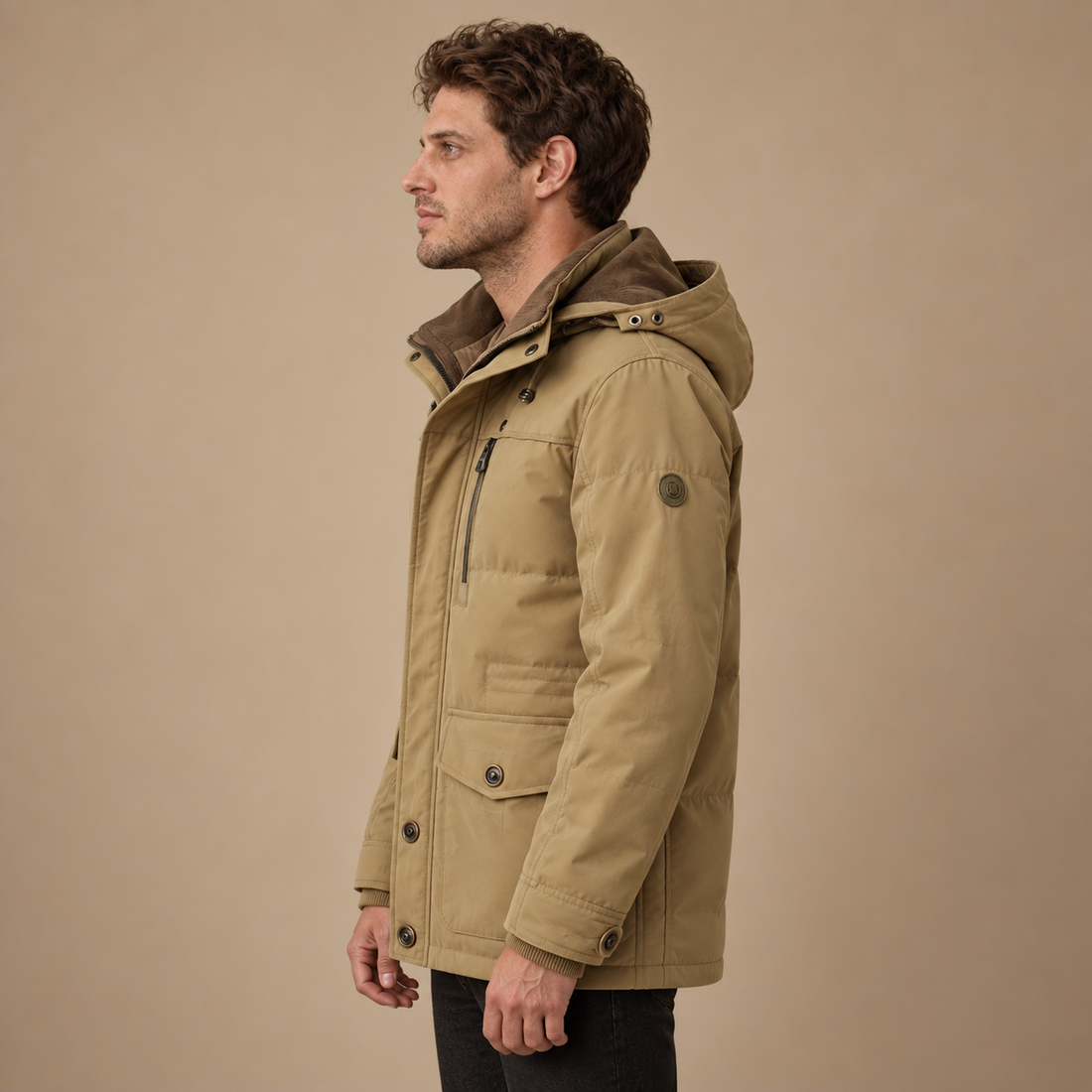 Outdoorjakke til herre med ventilation