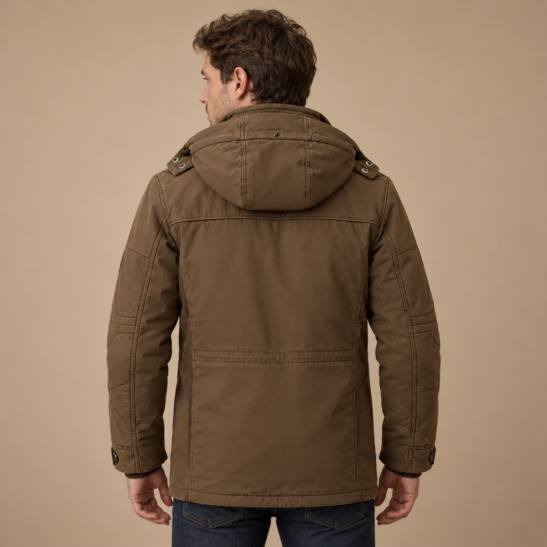 Outdoorjakke til herre med ventilation