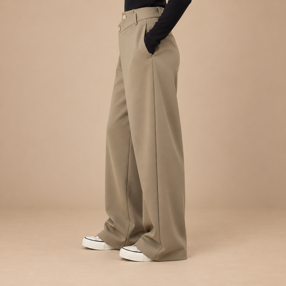 Vide bukser til dame i streetwearstil