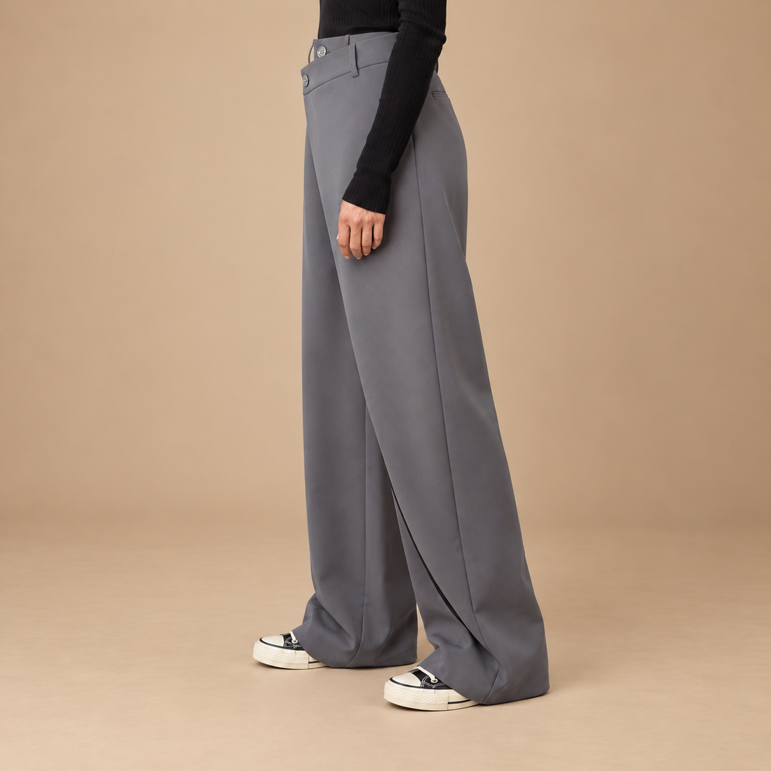Vide bukser til dame i streetwearstil
